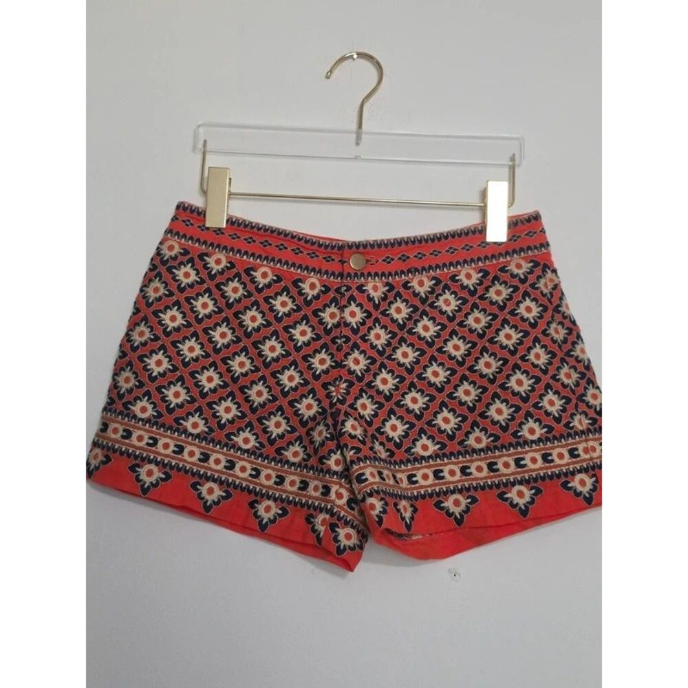 THML Embroidered Boho Shorts Cotton/Linen Size Small